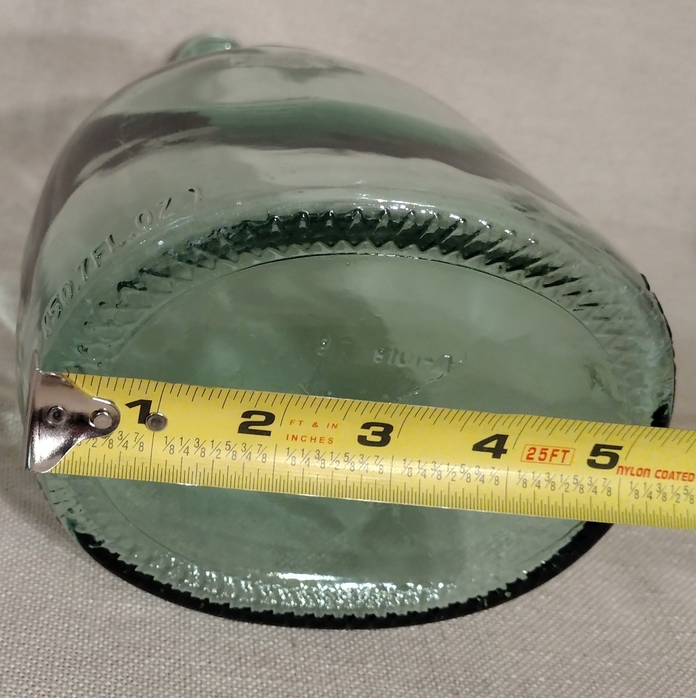 VTG Paul Masson Aqua Green Glass Bottle Embossed Since 1852 - Picture 8 of 9